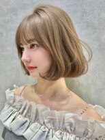 ロンドネートゥル 新潟(Lond naitre)&nbsp;ココアベージュ/顔まわり/韓国ボブ