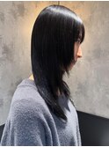 暗髪カラー/髪質改善トリートメント/MIYU