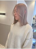 【名古屋/栄】ボブカット/ブリーチ/ミルクティーベージュ