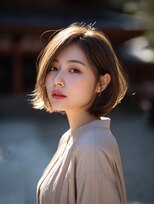 ロッソ ヘアアンドスパ 谷塚店(Rosso Hair&SPA)&nbsp;前髪顔まわりカット/外ハネボブ/丸みボブ/ショートボブ