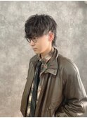 緩めシャドウパーマで作る大人メンズスタイル