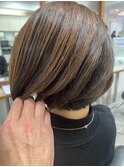 白髪ぼかし30代40代50代60代伊丹大人ショート大人ボブ