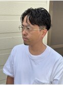 MEN’S HAIR/サーフカール/刈り上げセンターパート/船橋