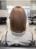 ぷつっとボブ×ミルクティーベージュ♪