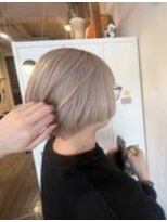 ヘアー ルシア(hair lucia)&nbsp;【ブリーチ2回～】柔らかハイトーン＊ホワイトミルクティー