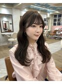 3.19ウェーブヘア前髪