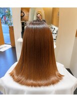 ビーアップヘアー(be:up hair) 地毛風縮毛矯正の艶髪ミディアム