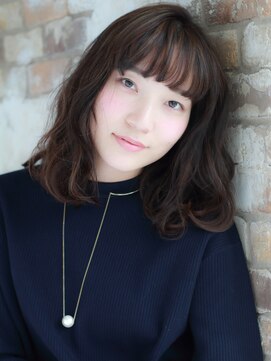 レガーミ(Legami) 大人女性のゆるウェーブボブディ×暗めカラー