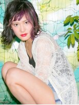 テイルウインド(Tailwind)&nbsp;インナーカラーバイオレットボルドー×個性的なブリーチカラー