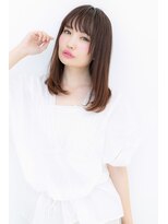 モッズヘア 越谷(mod's hair)&nbsp;大人かわいい♪斜めバングワンカールセミディZ越谷20代30代40代