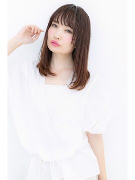 モッズヘア 越谷(mod's hair) 大人かわいい♪斜めバングワンカールセミディZ越谷20代30代40代