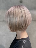グランアージュ 池袋東口店(grandage)&nbsp;前下がりショートボブ×ホワイトミルクティー透明感/池袋s
