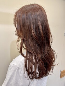 バッカ(BACCA) ピンクブラウン×ゆるウェーブ