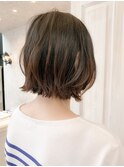 福山市 切りっぱなしボブ人気caary外ハネボブ