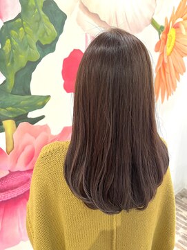 タナココロ 新丸子 バイ ムーン 武蔵小杉(tanacocolo by moon) 3月ミディアムヘア/ショコラベージュ/ボブルフ/ベビーバング