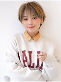 《Agu hair》小顔耳掛けインナーカラーショート