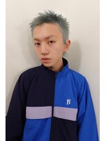 レコ 渋谷(LECO)&nbsp;くすみブルー×スパイキーショート