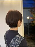 似合わせ小顔ボブ×ベージュカラー デザインカラー