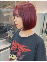 プアメリア 名古屋(Puamelia)&nbsp;レイヤーケアブリーチダブルカラーボブ_4328