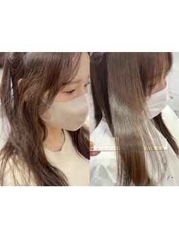 大人女性も大満足間違いなしの自然なストレートへ♪毛先まで柔らかな質感で今までとは違う仕上がりを実感◎