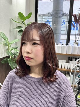 ベルヘアーデザイン 堺東(Belle hair Design) くびれヘア/韓国風/ミディアム/堺東