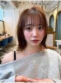 ミニウルフレイヤーカット顔周り前髪韓国ショートボブ/北千住