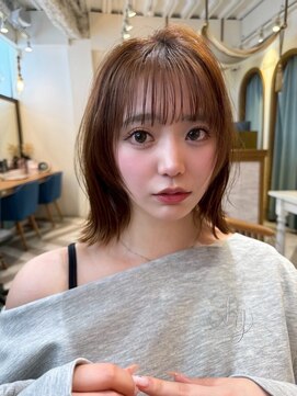 ロンドアベニール 北千住(Lond avenir) ミニウルフレイヤーカット顔周り前髪韓国ショートボブ/北千住