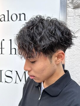 レブヘアー 河原町(LEVHAIR) メンズパーマ/スペインカールダークアッシュ/韓国マッシュ