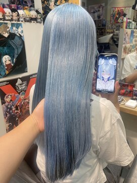 トーキョー オタクヘアー(TOKYO OTAKU HAIR) エリーラペンドラ/にじさんじ/水色