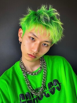 ネハス(nehus.) サーフカール/スパイキーショート/ブルーブラック