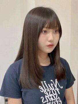 ビューバイネオリーブ 用賀店(Beau'r by neolive) 大人ガーリーダークアッシュ似合わせカットミディアムレイヤー