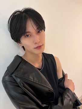 リリット(ReLit) メンズハイライトレイヤーカットグレージュベージュショート