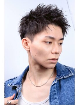 ルーシー 川越(LUCEY) センターパートフェザーパーマシャドウパーマメンズパーマ