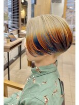 ヘアーメイクガーデン(hair&make garden) ハンサムショート×フレイムカラー