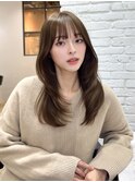 20代、30代レイヤーカット 韓国ヘア 小顔 顔周り イメチェン