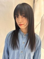 トリッカ シブヤ(TRICCA SHIBUYA)&nbsp;ロングヘア/シャギーレイヤー/ダークカラー/ツヤ感/透明感