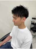 メンズ/メンズショート/アップバング/ツーブロ/ニュアンスパーマ