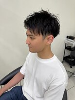 びゃんびゃん 江端店 メンズ/メンズショート/アップバング/ツーブロ/ニュアンスパーマ