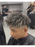 ツイストジェットモヒカンホワイトメッシュ