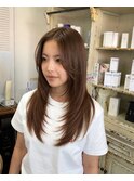 モカブラウン×レイヤーカット