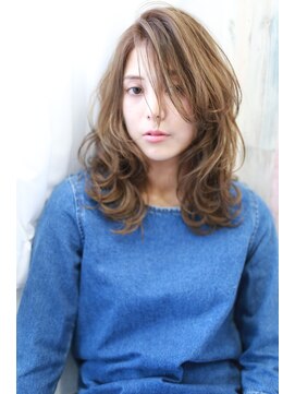 ハイル(KHAIR) 【KHAIR】外国人風グレージュ×くびれミディ