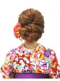 卒業式袴のアップスタイル《ヘアセット&着付 GEKKABIJIN》