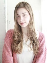 ヘアメイク ナル(hair make nalu)&nbsp;かきあげバングの大きなゆるミックスカール