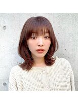 ガーデン オモテサンドウ(GARDEN omotesando) 鎖骨くびれミディアム/似合わせカット/レッドブラウン/髪質改善