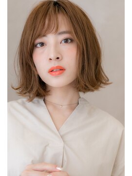 カバーヘア ブリス 川口(COVER HAIR bliss) 外国人風ヌーディベージュ小顔くびれボブT2川口20代30代40代