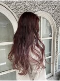 ピンクベージュ/ピンクブラウン/チェリーブラウン/ロング/美髪