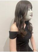【coma中野】韓国風アッシュ系カラーサラツヤロング