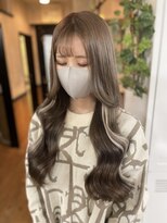 アンク クロス 関内店 韓国風プラチナベージュ、イヤリングエクステ