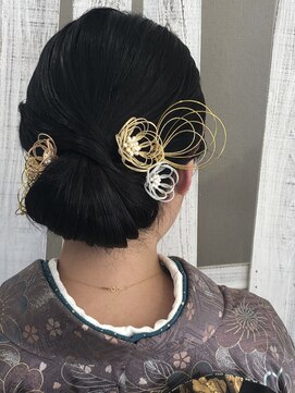 クレーヌ(CREINE) 卒業式 成人式 振袖 袴 着付け ヘアセット 金箔 水引　NO2