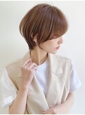 【銀座◇成田】大人ガーリーくびれショートチョコレートボブ